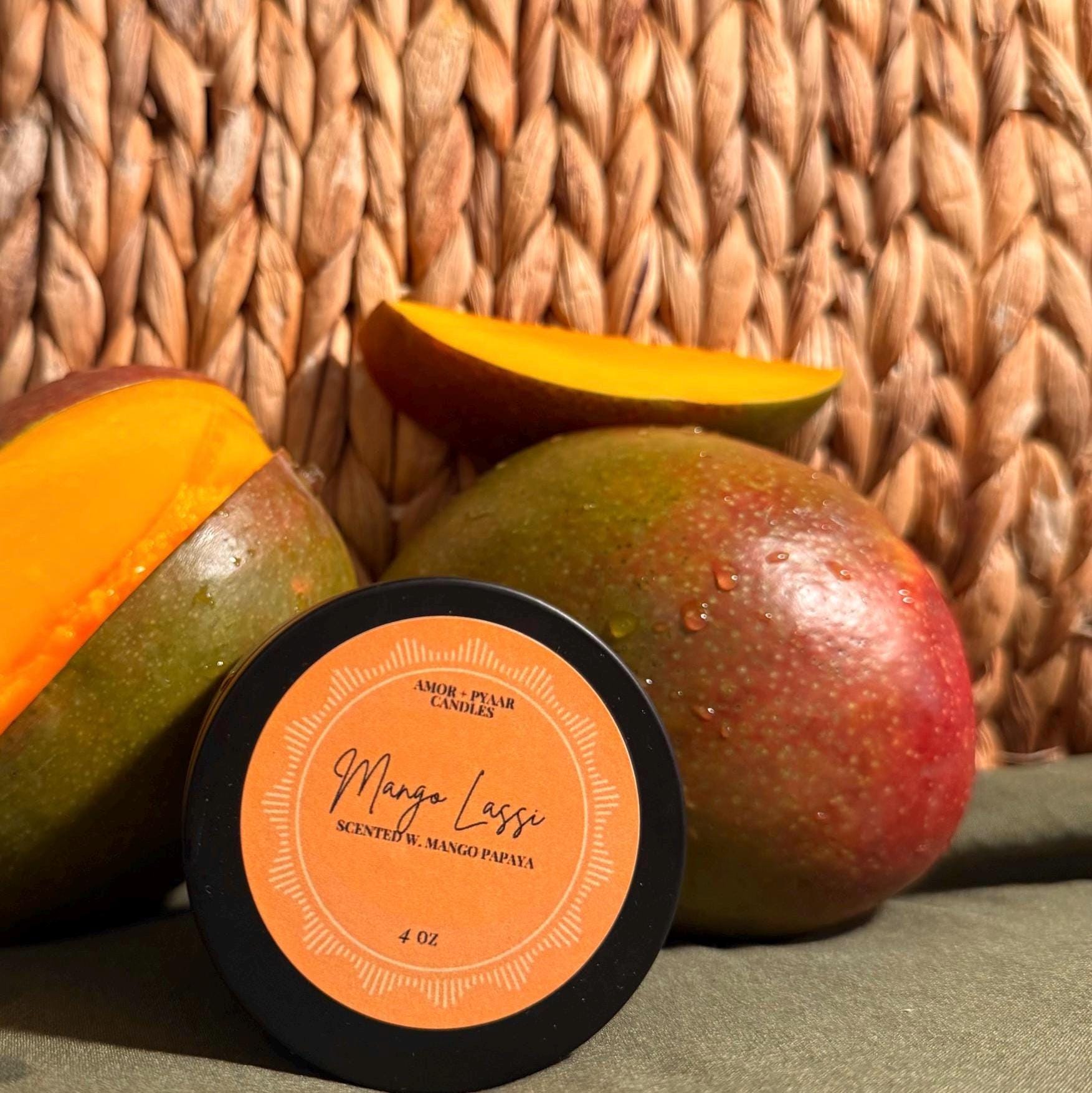 Mango Lassi –  Mango & Papaya | Soy Candle | Desi Vibes | 4oz