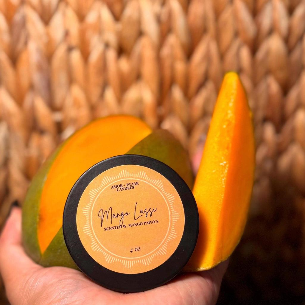 Mango Lassi –  Mango & Papaya | Soy Candle | Desi Vibes | 4oz