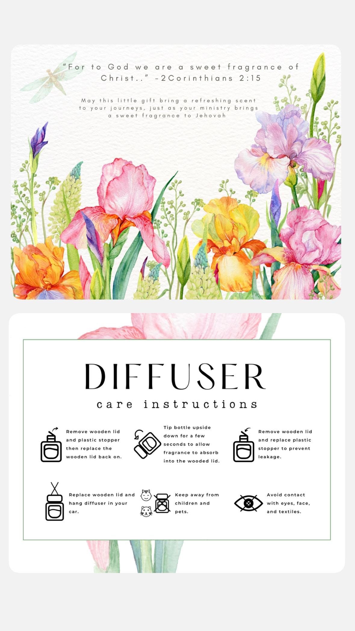 A Sweet Fragrance (HERS) Clear | Hanging Diffusers | 8ml
