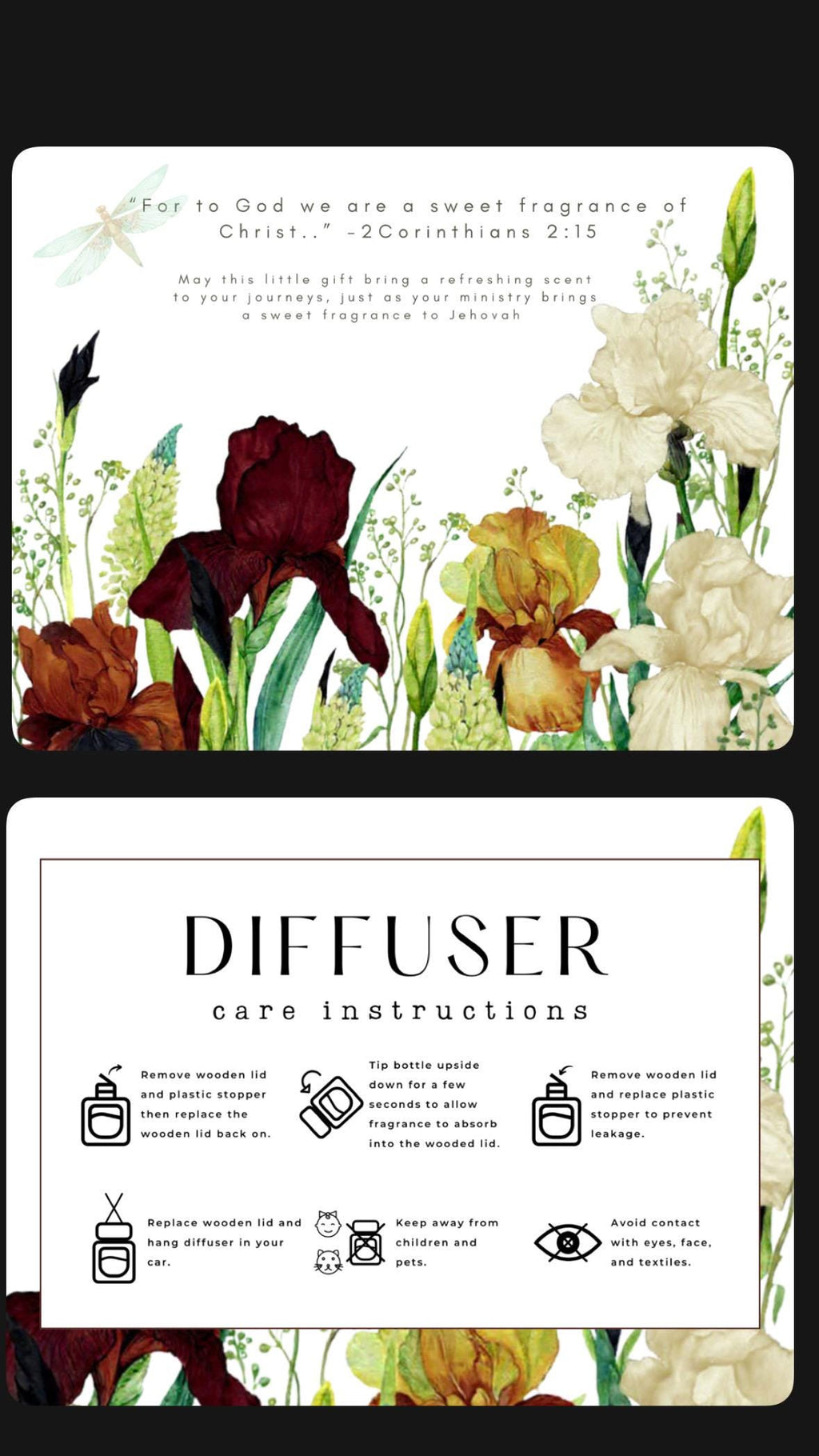 A Sweet Fragrance (HIS) Black | Hanging Diffusers | 8ml