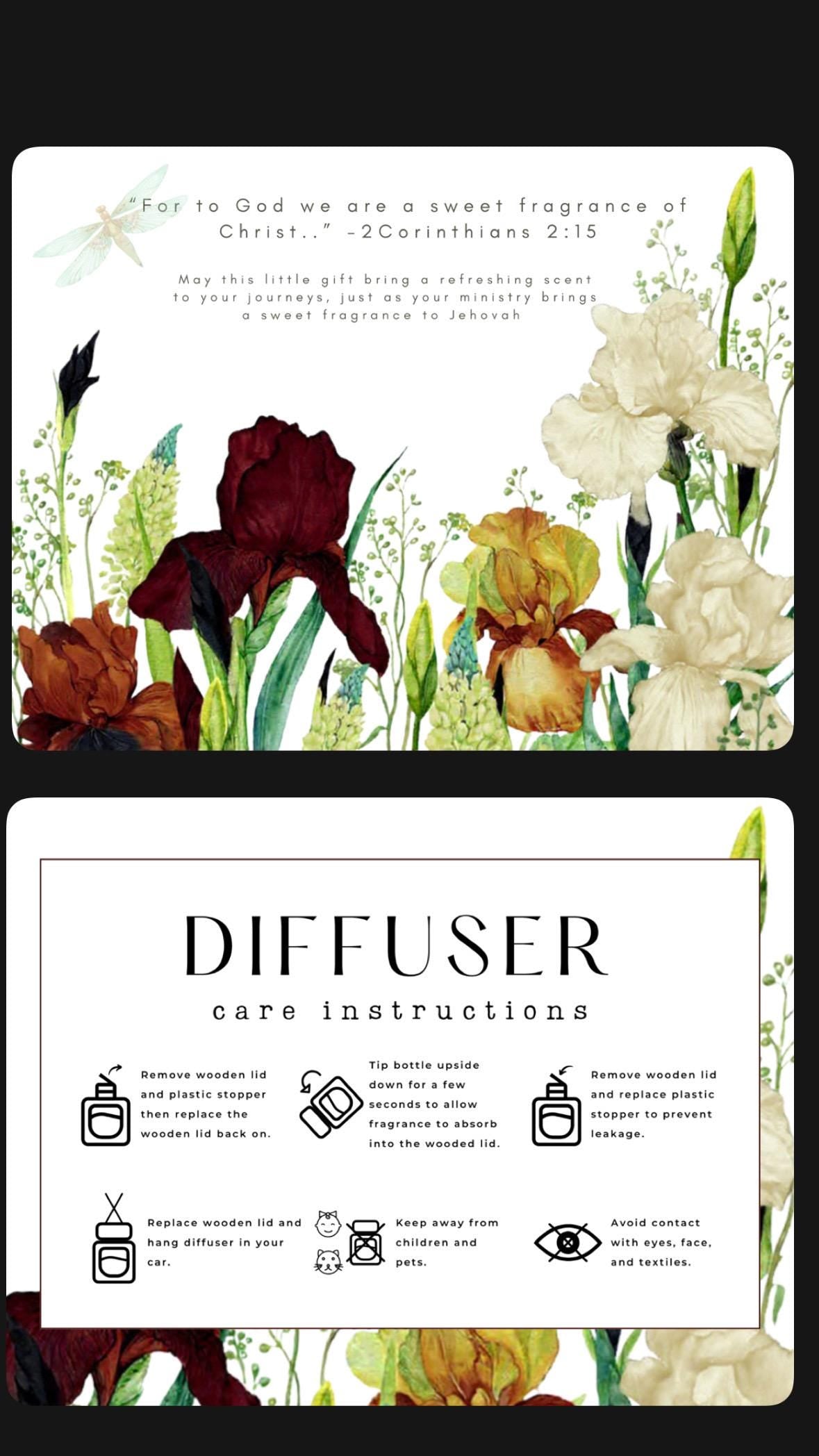 A Sweet Fragrance (HIS) Black | Hanging Diffusers | 8ml